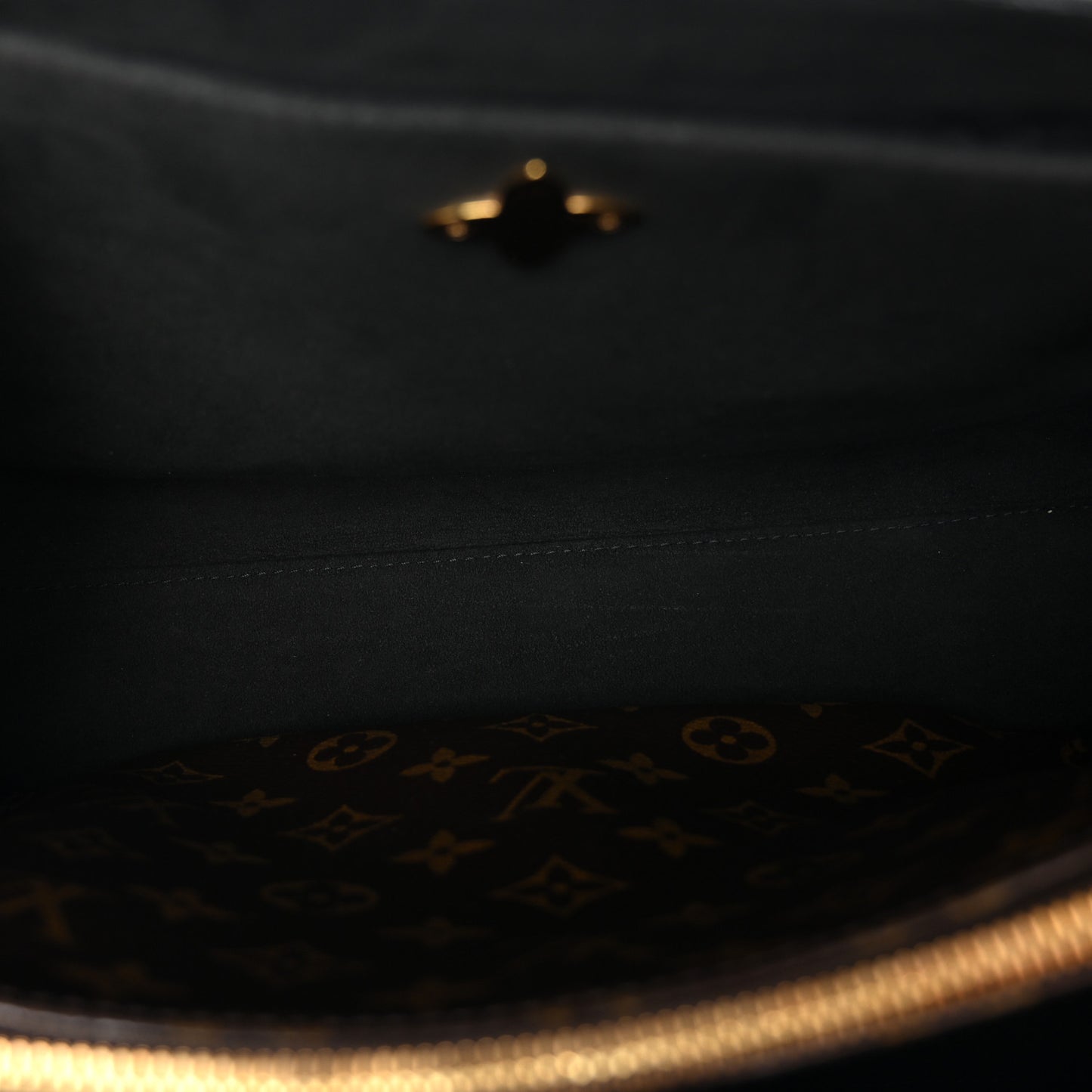 Monogram Flower Tote Black