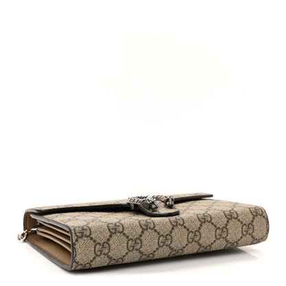 Gucci GG Supreme Monogram Mini Dionysus Chain Wallet Beige Taupe 4 of 9
