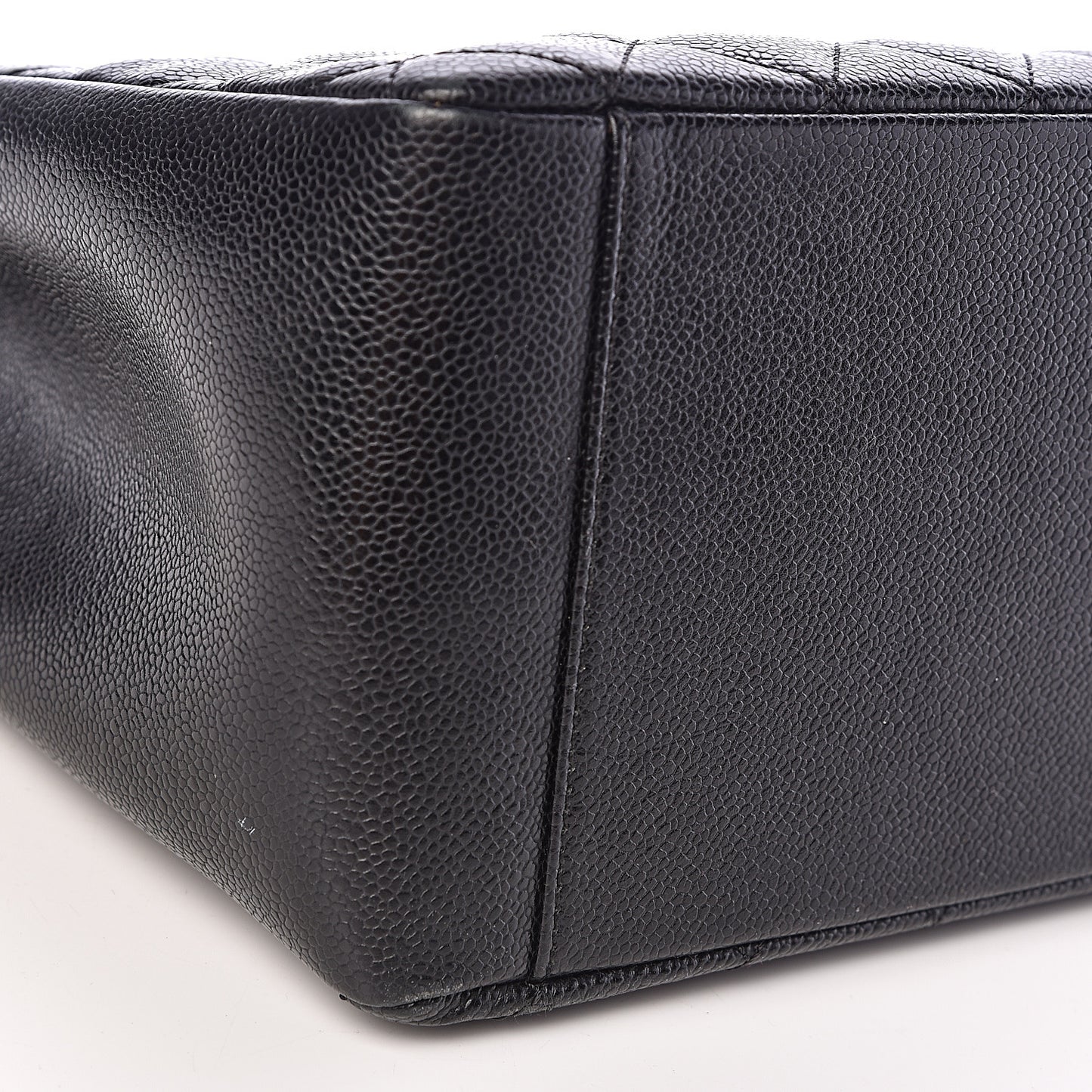 Caviar Quilted Grand Shopping Tote GST Black