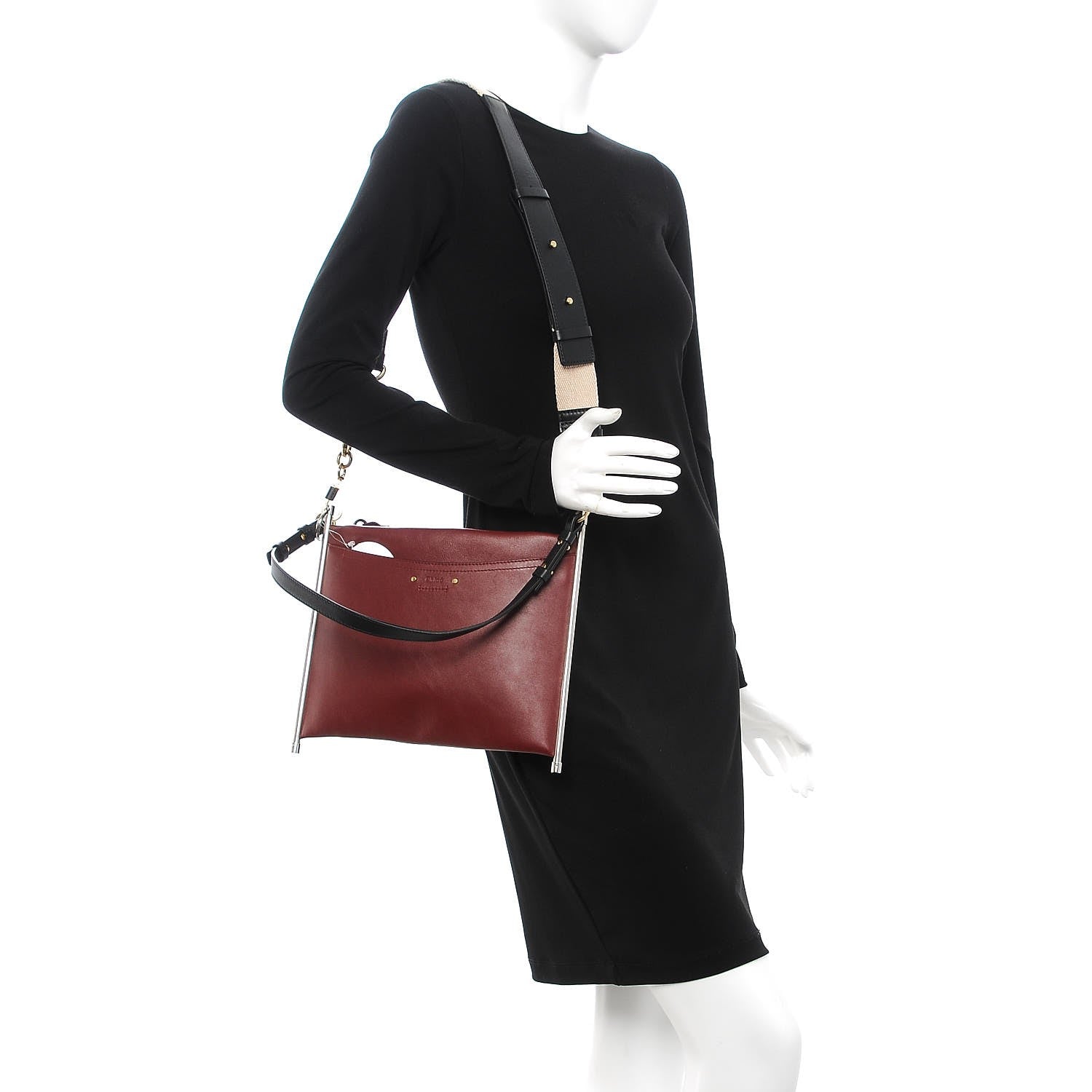 Chloe Smooth Calfskin Medium Roy Clutch Plum Purple 3 of 10