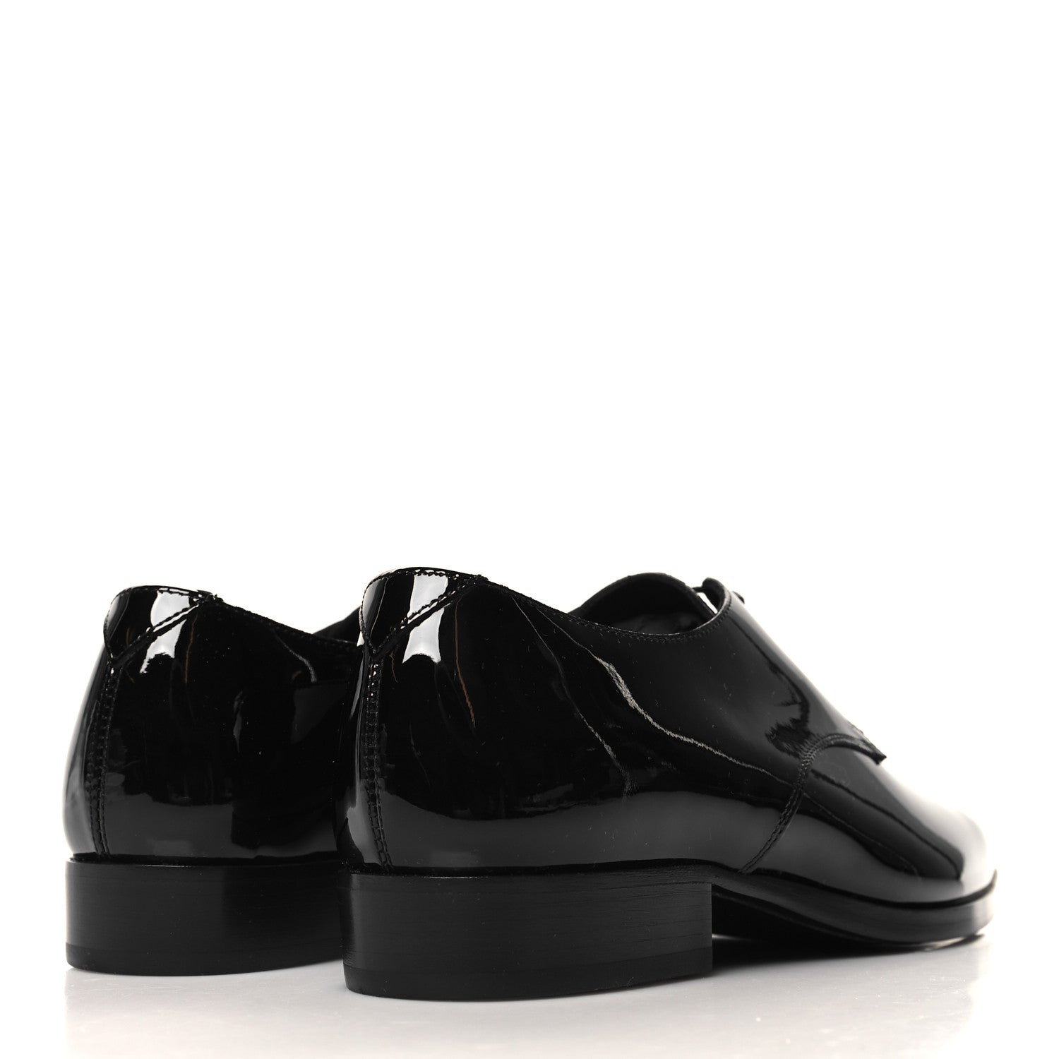Saint Laurent Patent Baltimora Lace Up Derby Shoes 38.5 Black 4 of 8