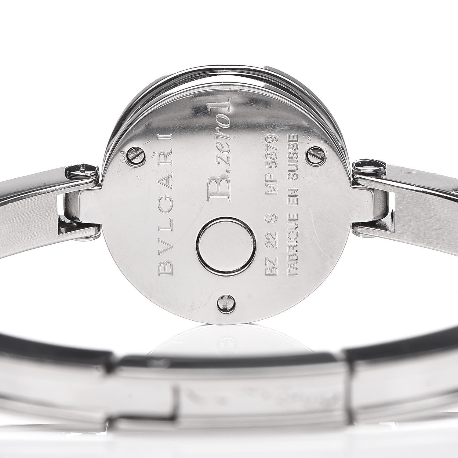 Bulgari Stainless Steel Diamond 22mm B.Zero1 Quartz Watch Black 8 of 9