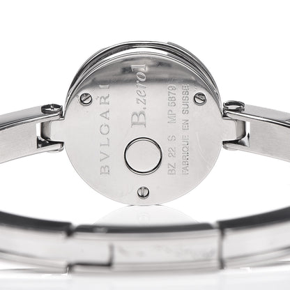 Bulgari Stainless Steel Diamond 22mm B.Zero1 Quartz Watch Black 8 of 9