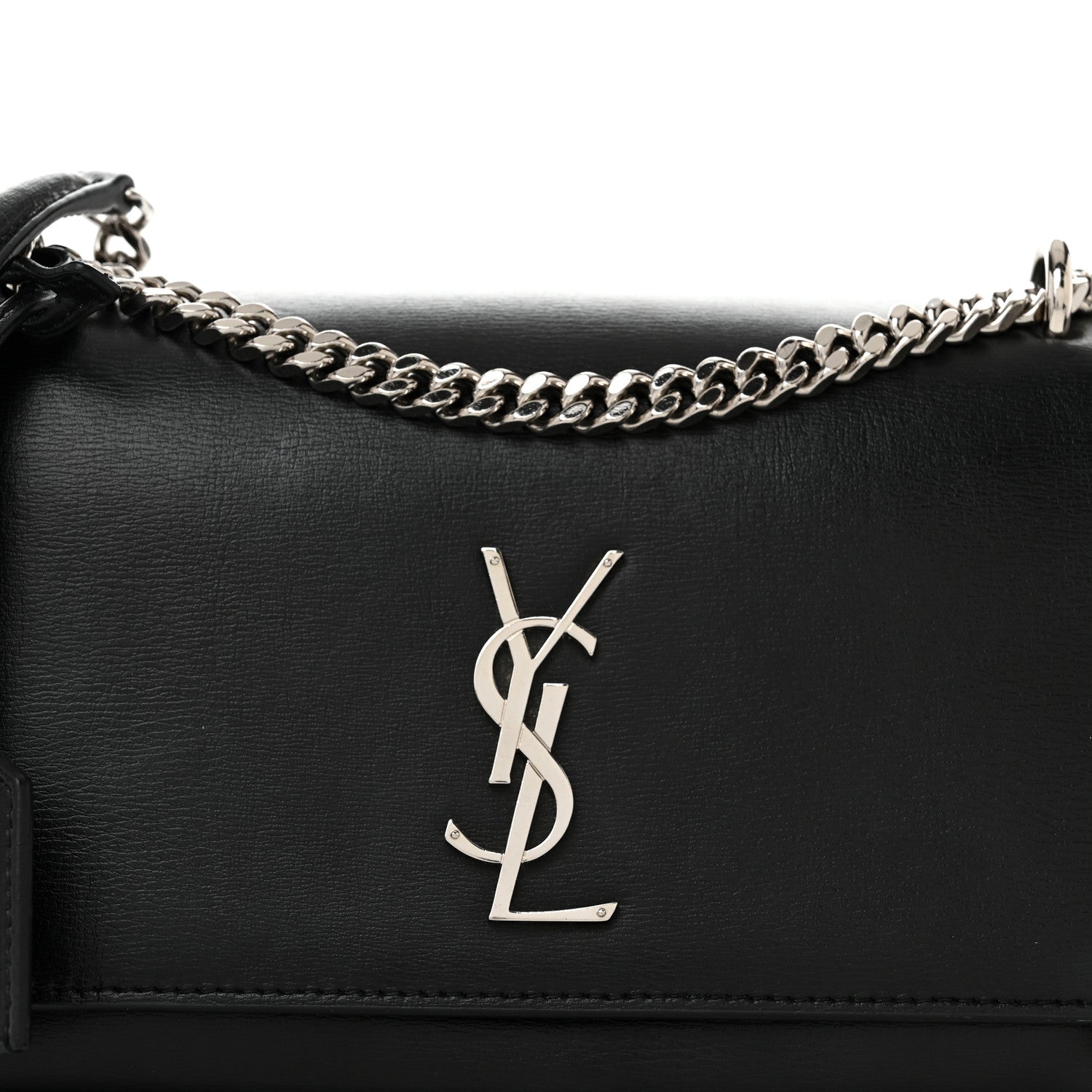 Saint Laurent Calfskin Medium Monogram Sunset Black 9 of 11