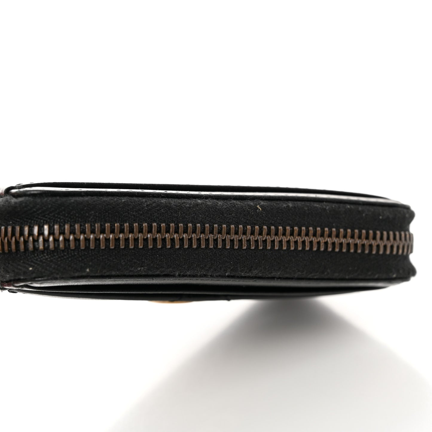 Calfskin Matelasse GG Marmont Zip Around Card Case Black