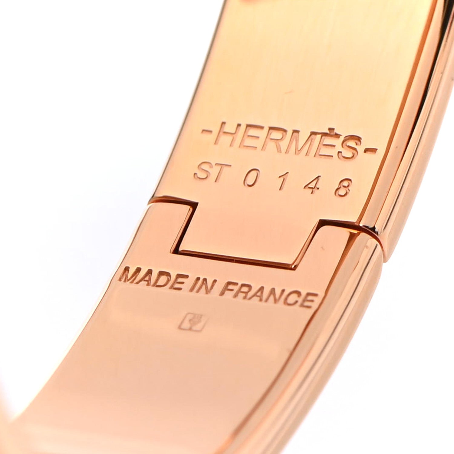 Hermes Enamel Narrow Clic Clac H Bracelet PM White 3 of 3