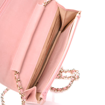 Chanel Caviar Timeless CC Wallet On Chain WOC Pink 5 of 8