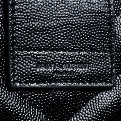Saint Laurent Matelasse Chevron Monogram Shopping Bag Black 7 of 10