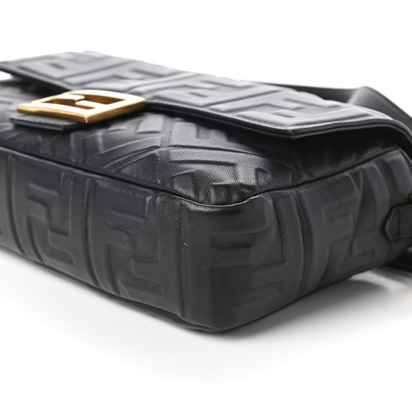Nappa FF 1974 Embossed Baguette Black