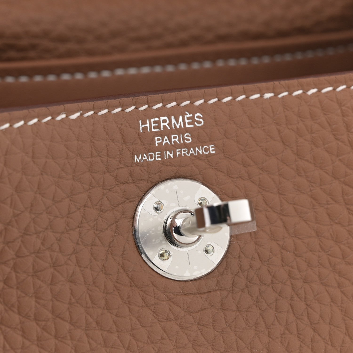 Hermes Taurillon Clemence Mini Lindy 20 Gold 5 of 10