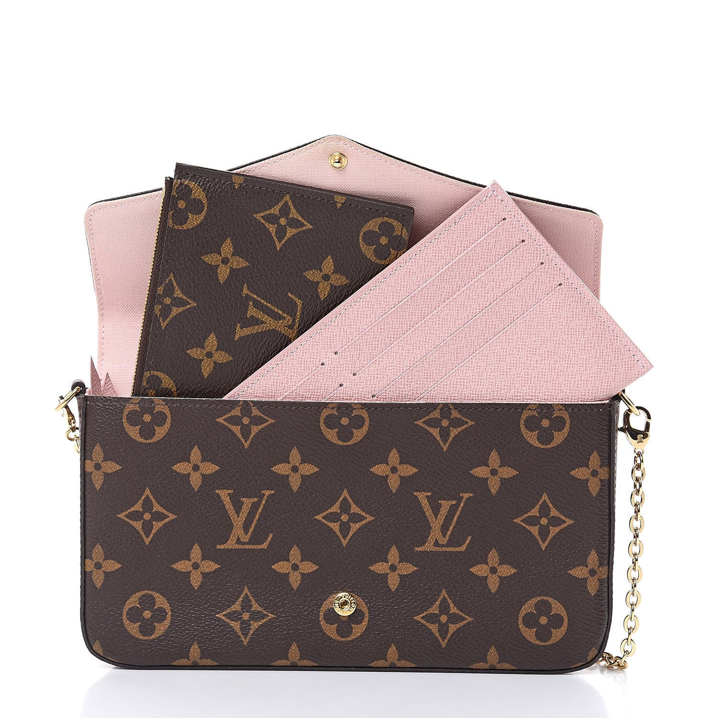Monogram Lovely Birds Pochette Felicie Chain Wallet