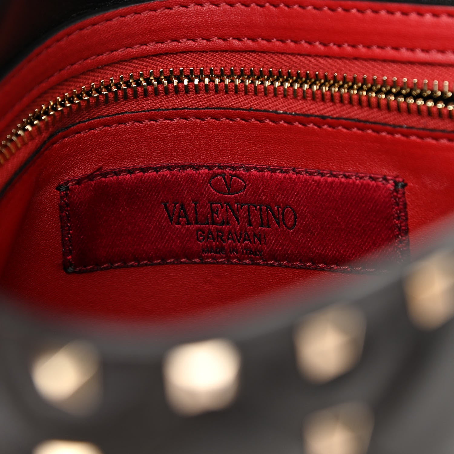 Valentino Garavani Lambskin Ayers Flames Medium Rockstud Spike Shoulder Bag Black 8 of 9