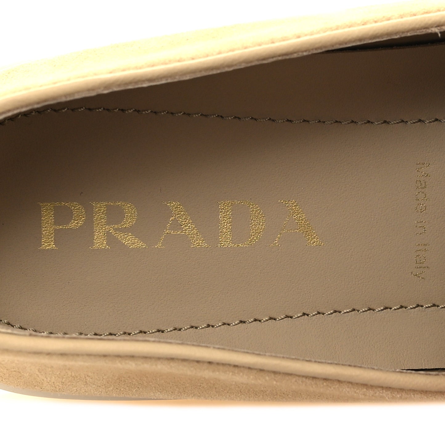 Suede Saint Tropez Loafer 39 Ecru