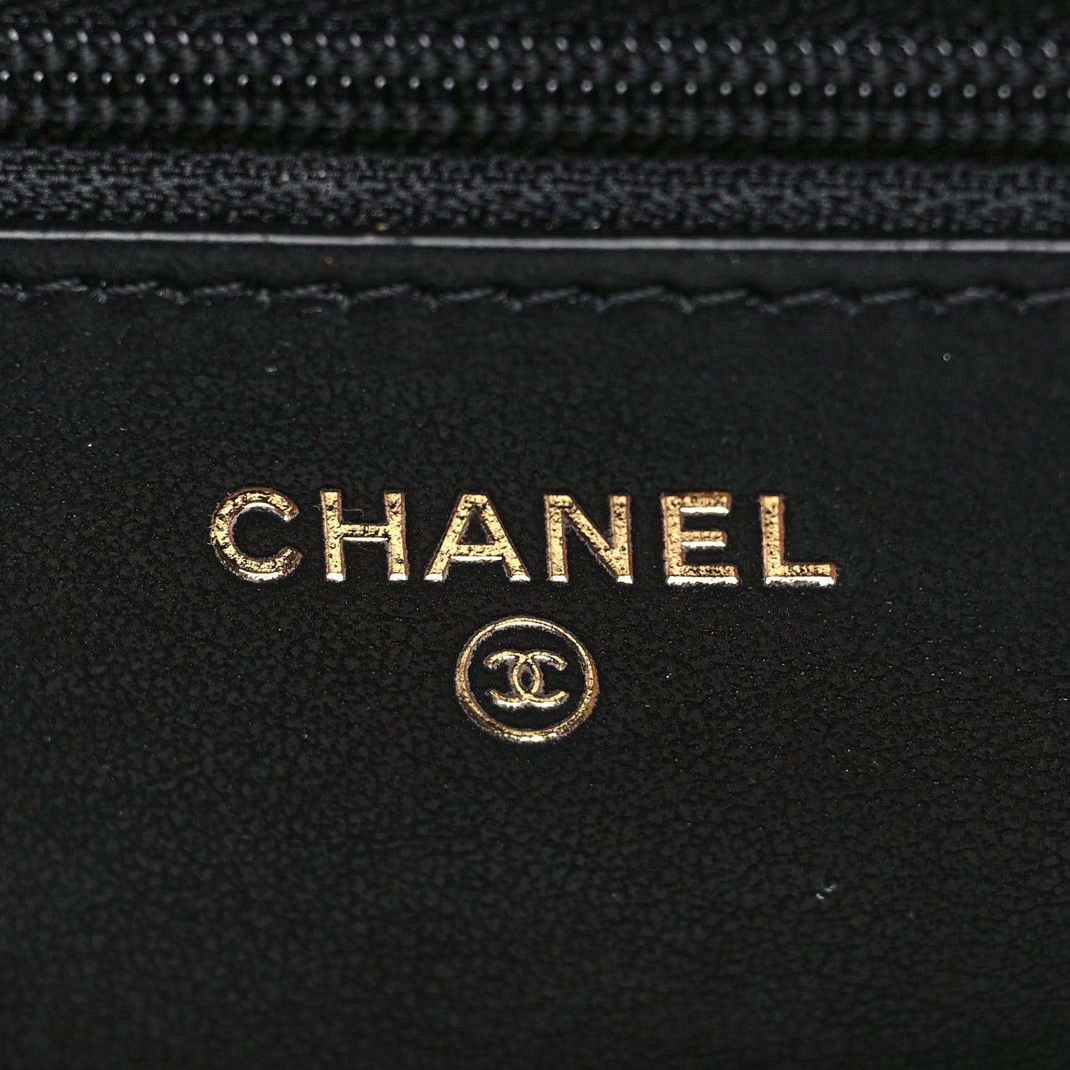 Chanel Lambskin Quilted Pearl Wallet On Chain WOC Black 5 of 9
