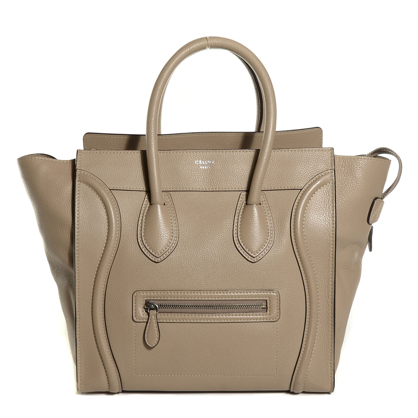 Drummed Calfskin Mini Luggage Dune