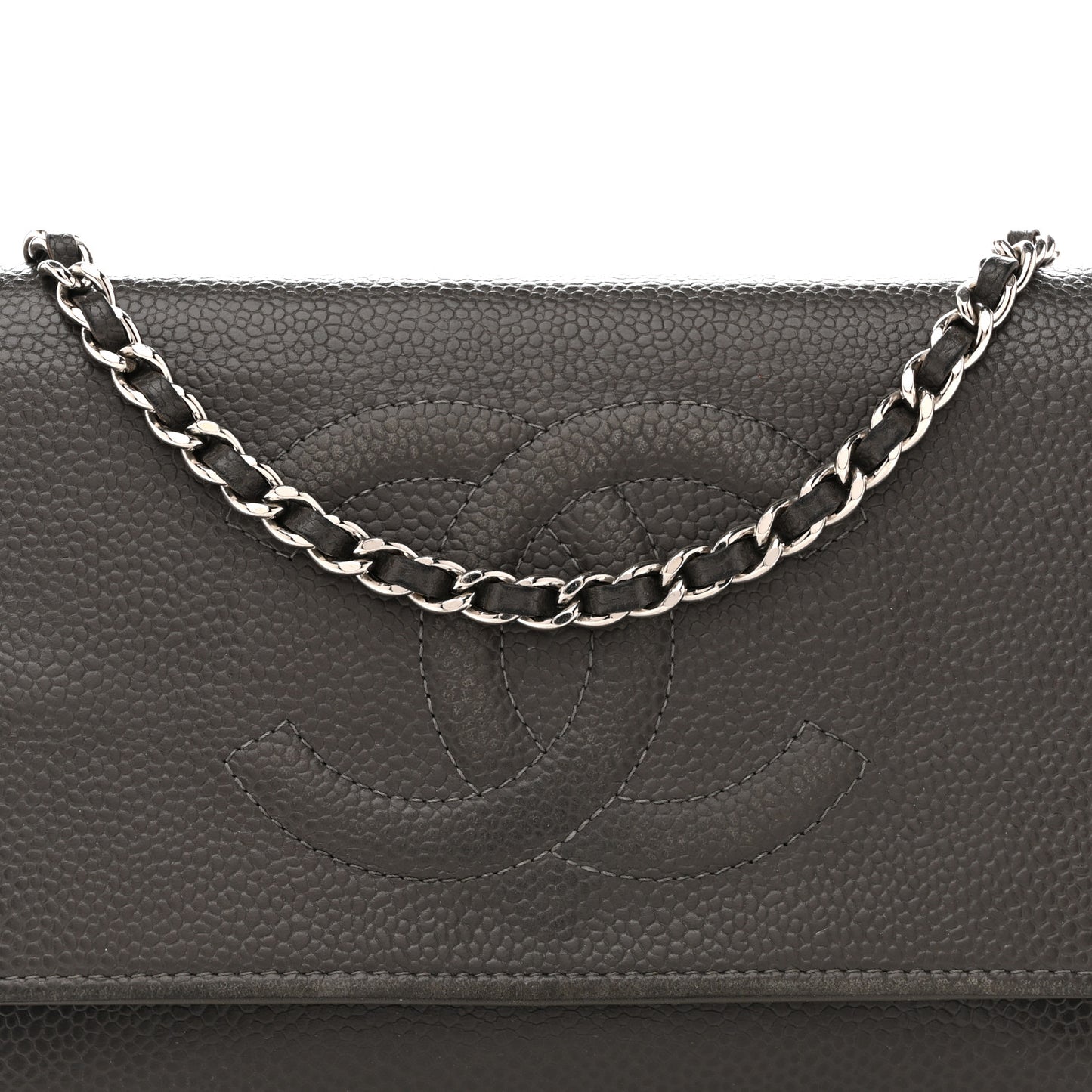 Caviar Timeless CC Wallet on Chain WOC Grey