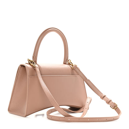 Balenciaga Grained Calfskin Small Hourglass Top Handle Bag Nude Beige 3 of 9