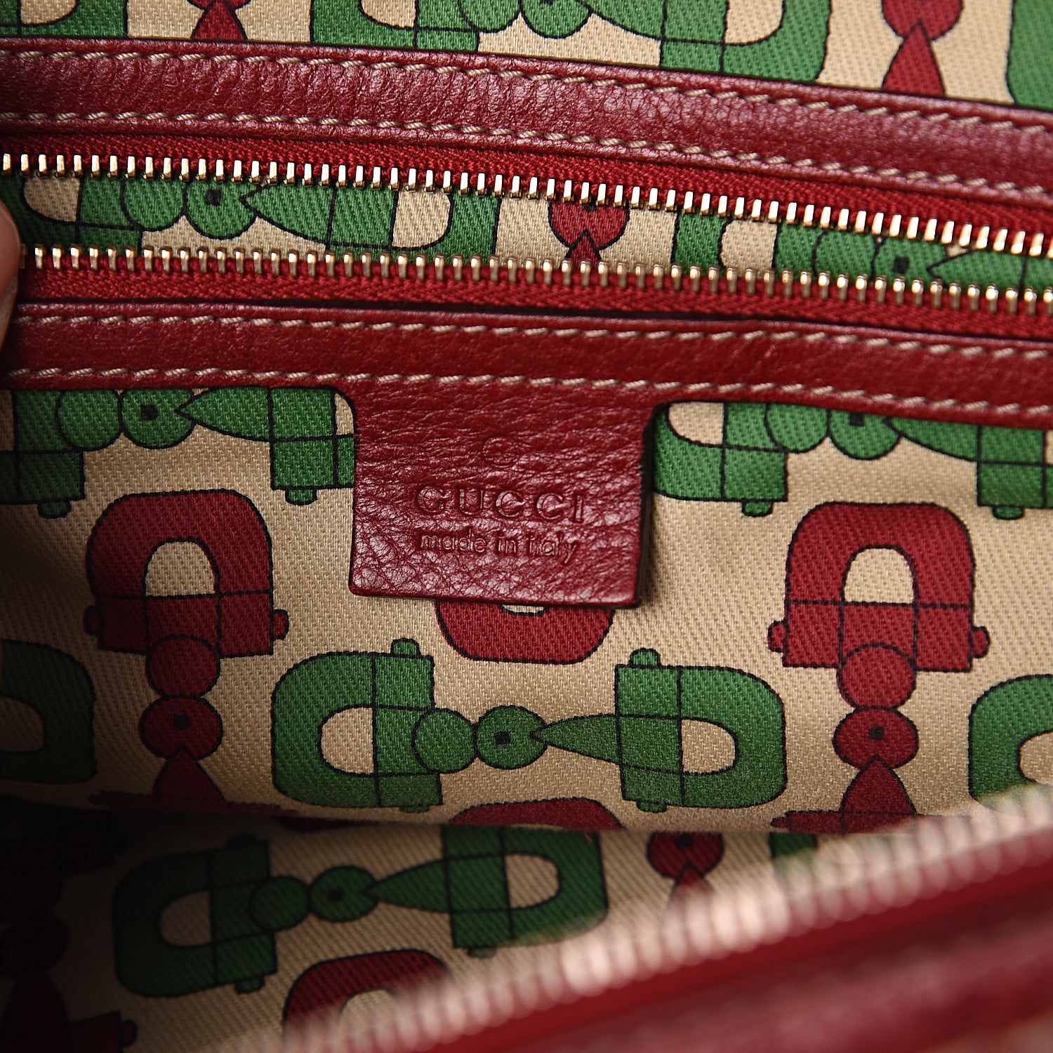 Gucci Guccissima Signoria Large Dome Bag Red 5 of 8