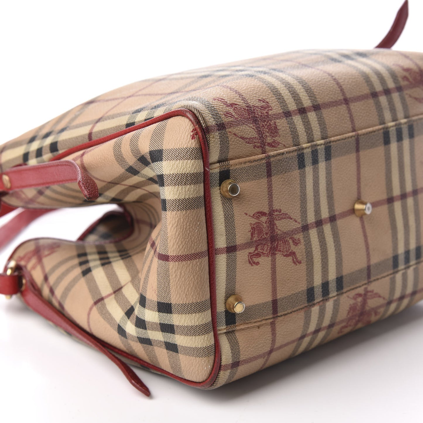 Haymarket Check Small Canterbury Tote Military Red