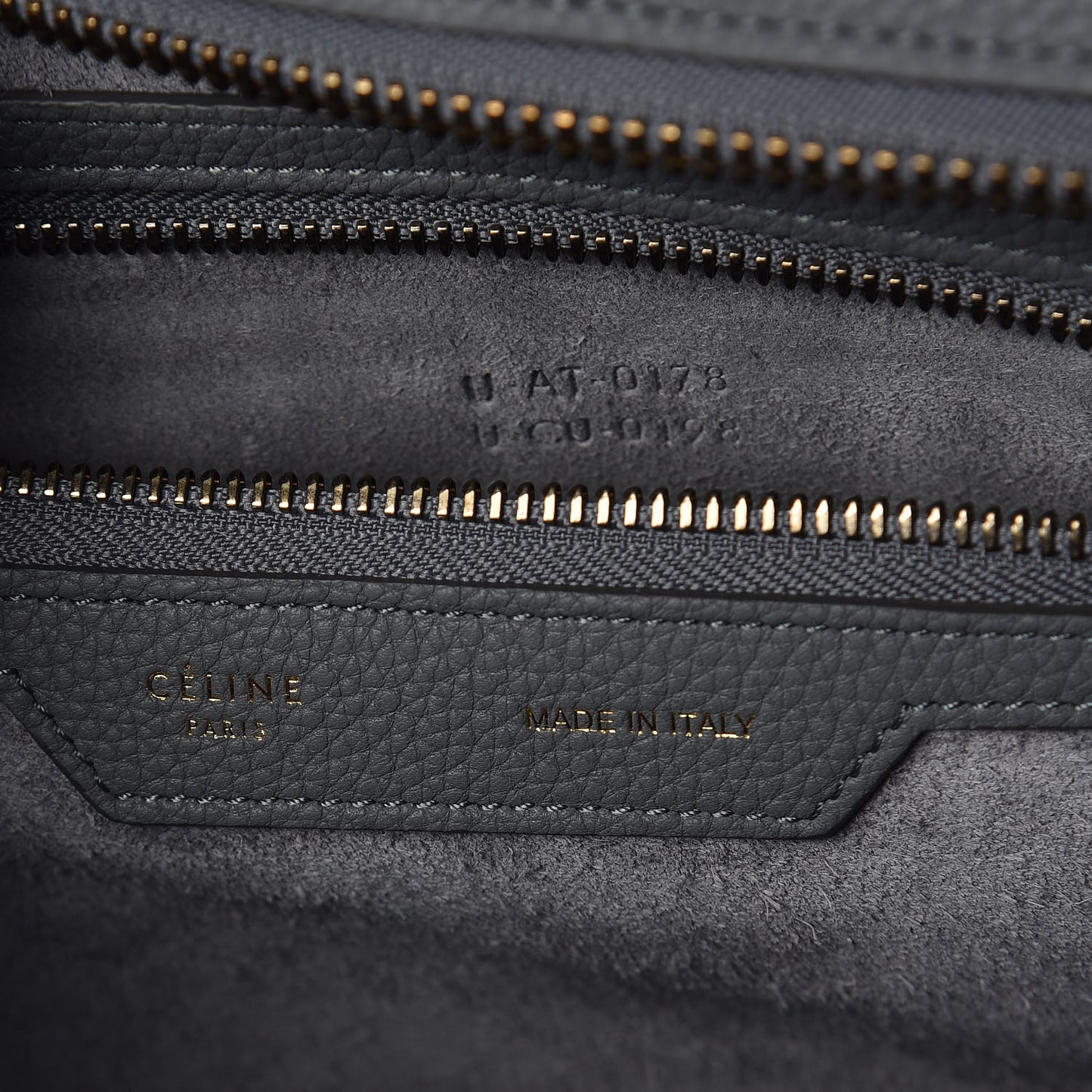 Drummed Calfskin Mini Luggage Kohl