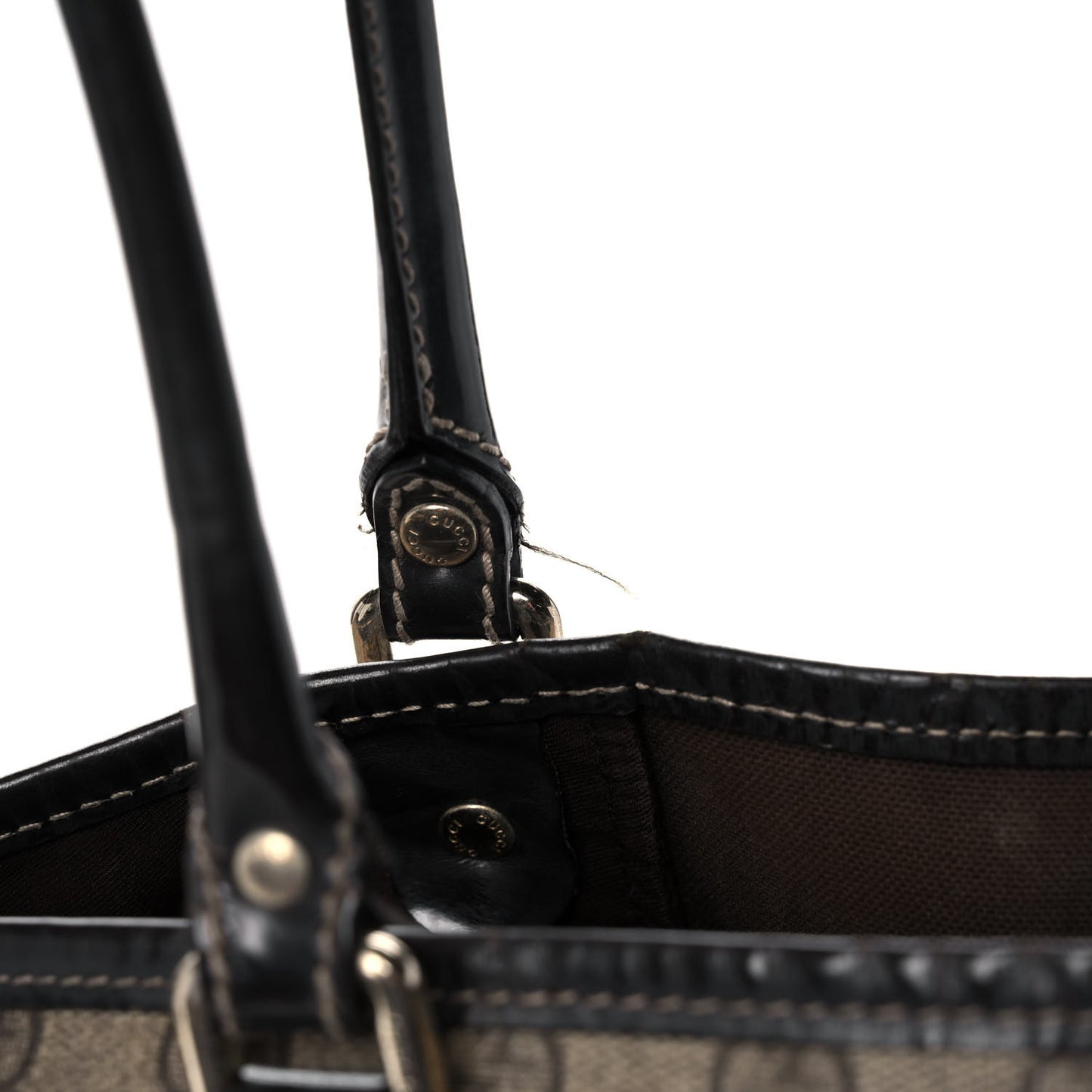 GG Plus Monogram Medium Joy Tote Dark Brown