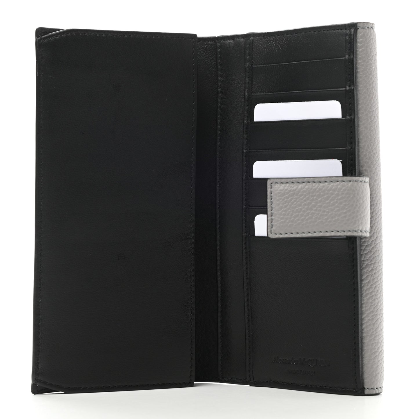 Calfskin Skull Continental Wallet Grey