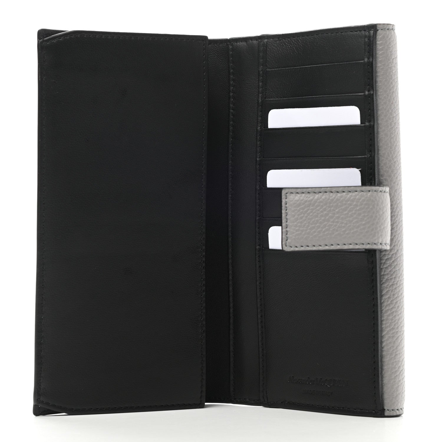 Alexander McQueen Calfskin Skull Continental Wallet Grey 6 of 8