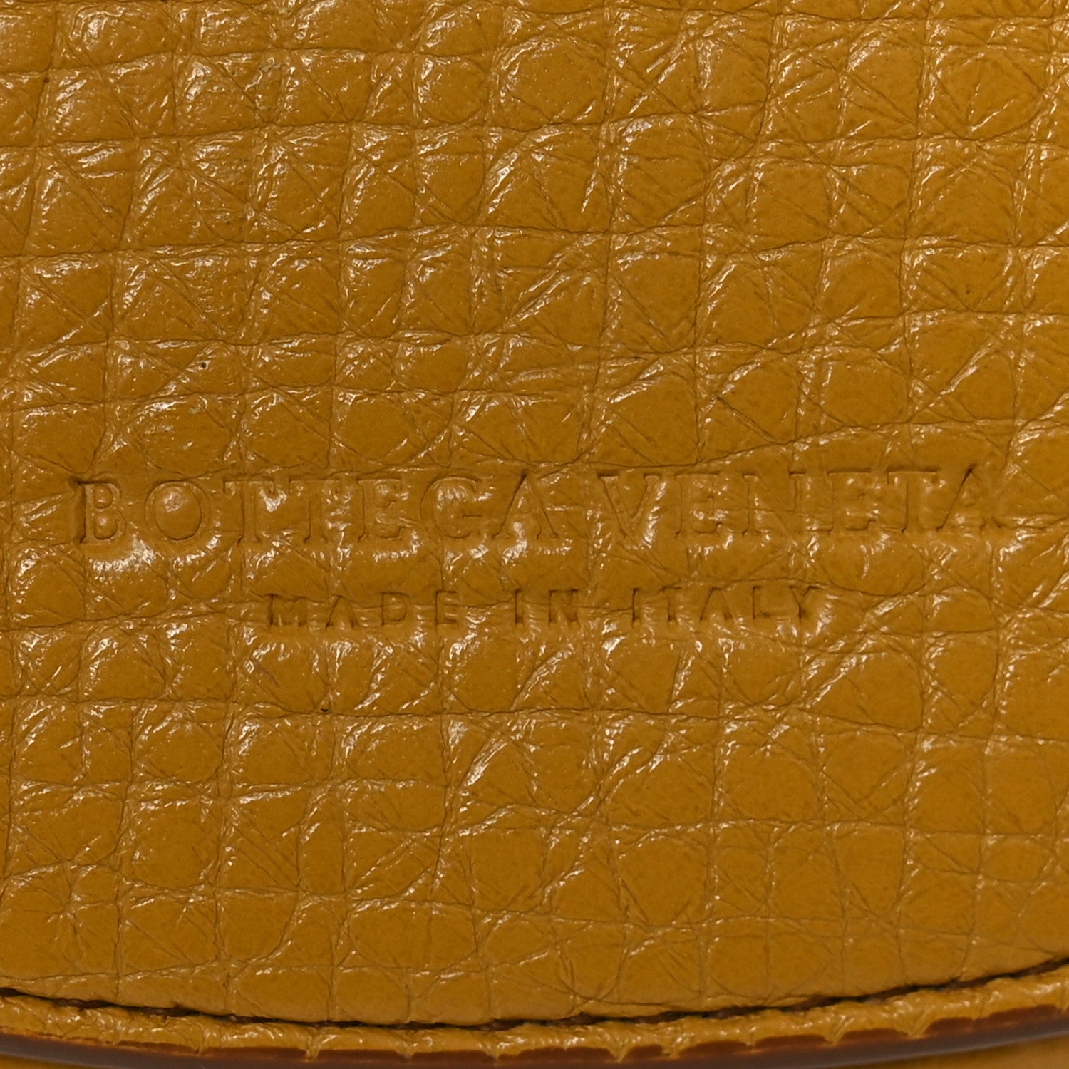 Bottega Veneta Palmellato Calfskin Rounded Belt Bag Butterscotch 5 of 8