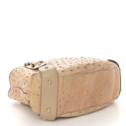 Gucci Ostrich Small Pelham Shoulder Bag Beige 4 of 11