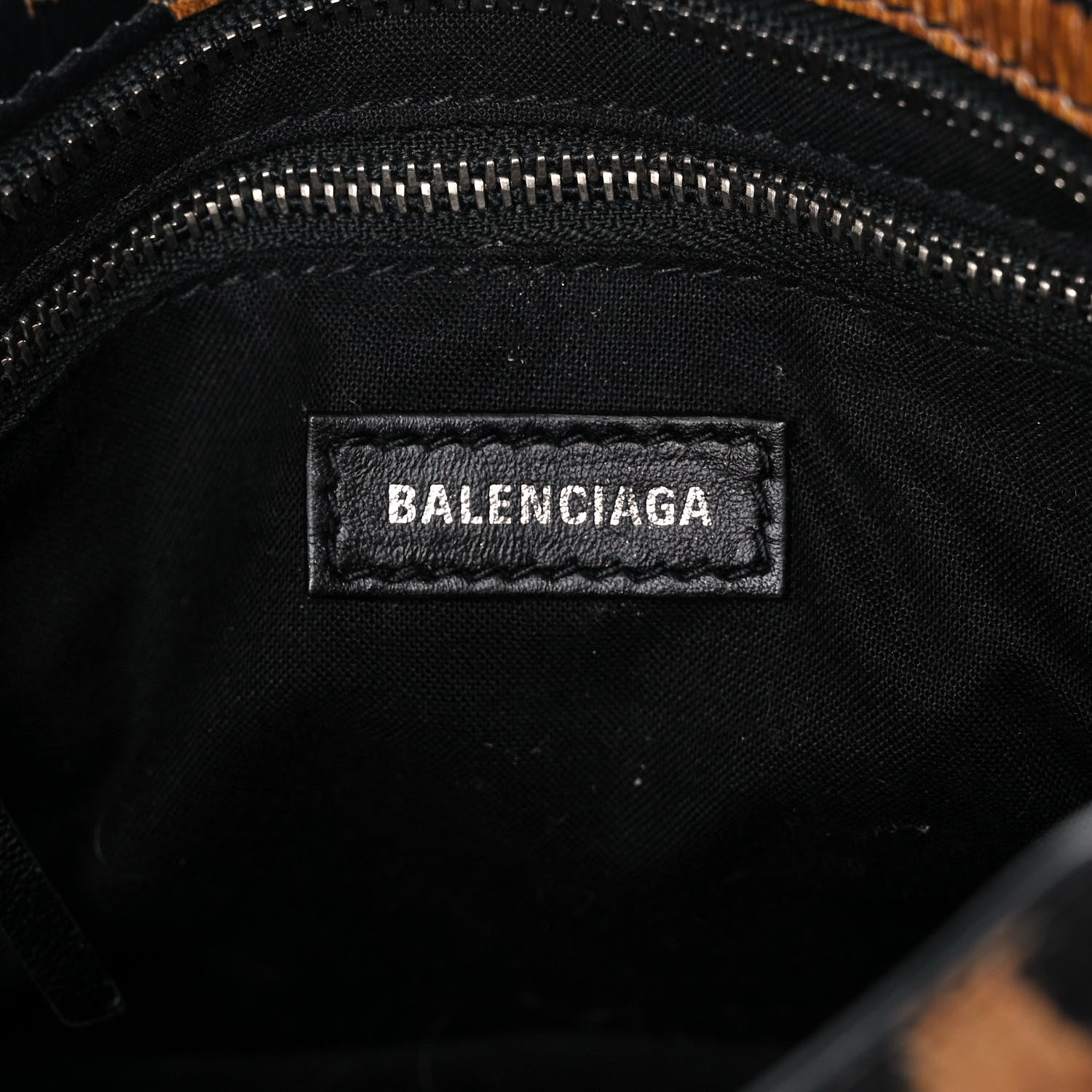 Balenciaga Smooth Calfskin Leopard Print Classic Silver Hardware Mini City Beige 6 of 9