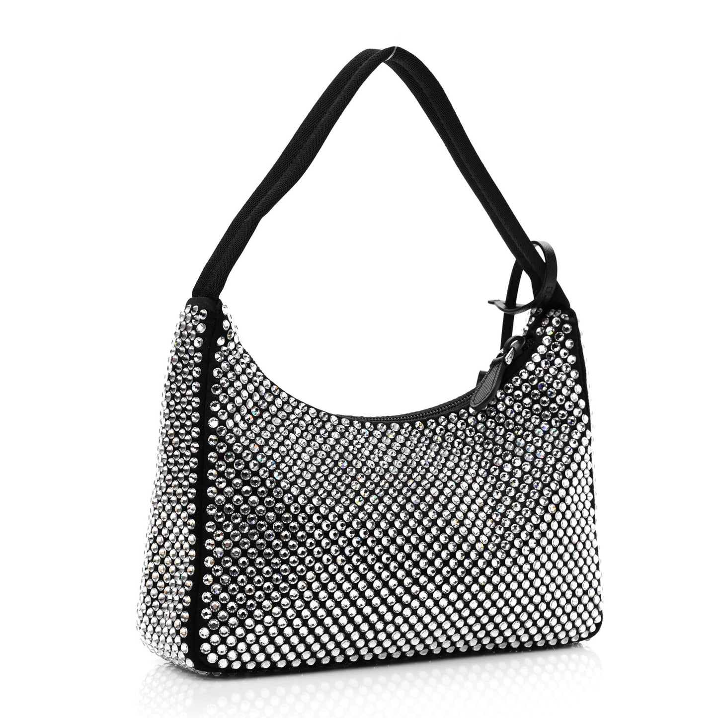 Satin Crystal Mini Re-Edition 2000 Bag Cristal
