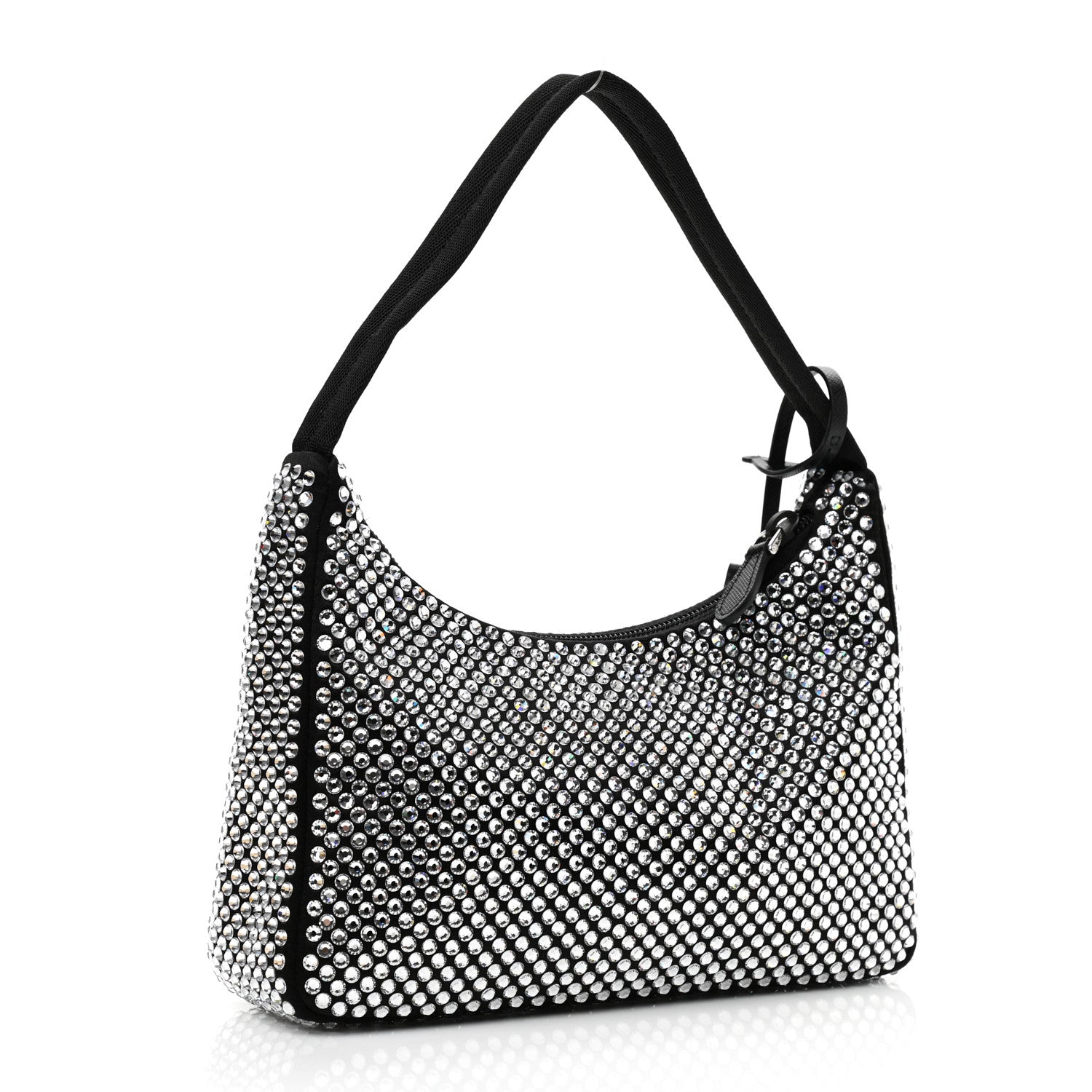 Prada Satin Crystal Mini Re-Edition 2000 Bag Cristal 3 of 10