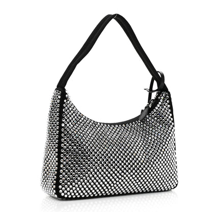 Prada Satin Crystal Mini Re-Edition 2000 Bag Cristal 3 of 10