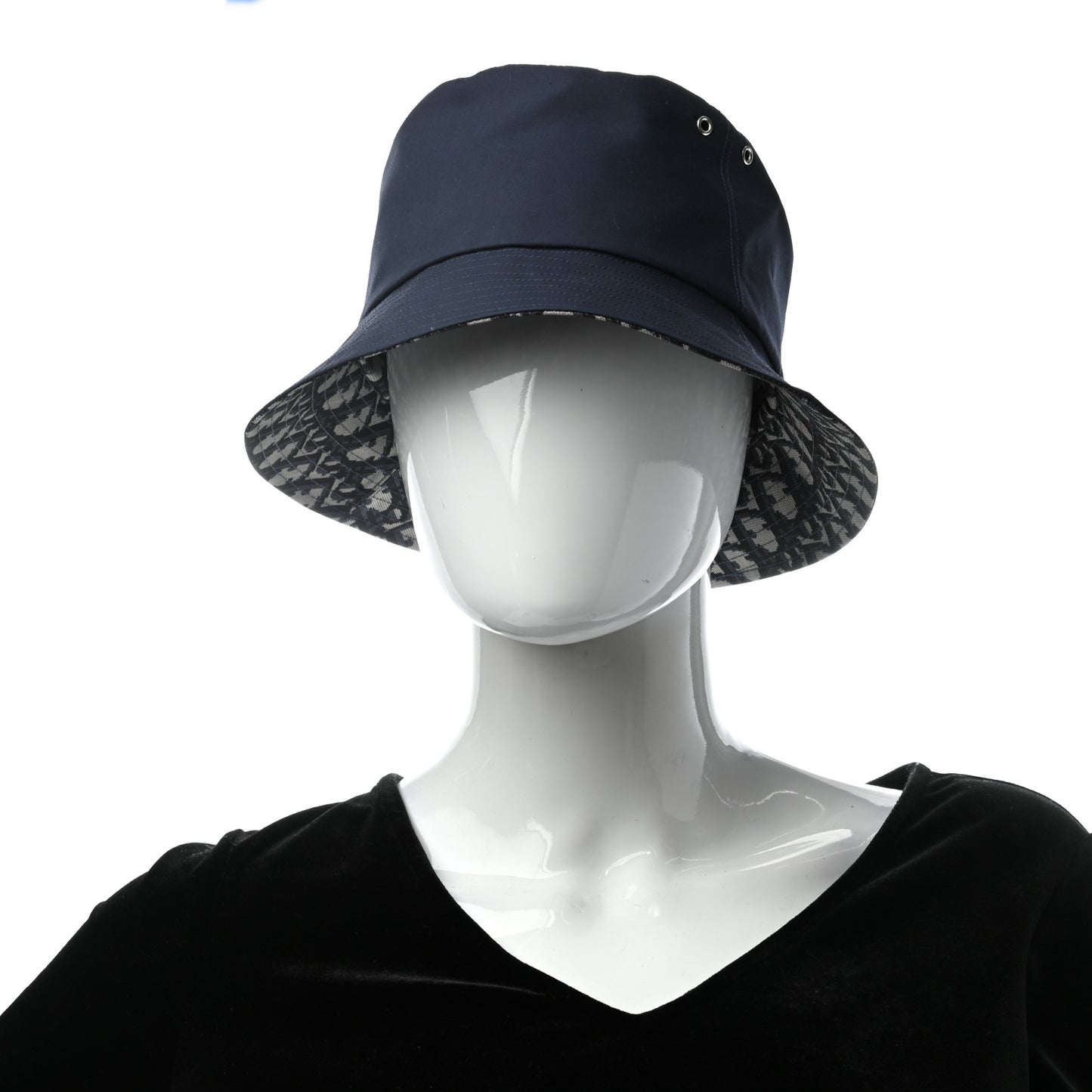 Oblique Reversible Teddy-D Brim Bucket Hat 57 Blue