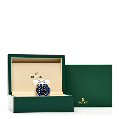 Rolex Stainless Steel 18K Yellow Gold 41mm Submariner Date Watch Royal Blue 126613LB 5 of 5