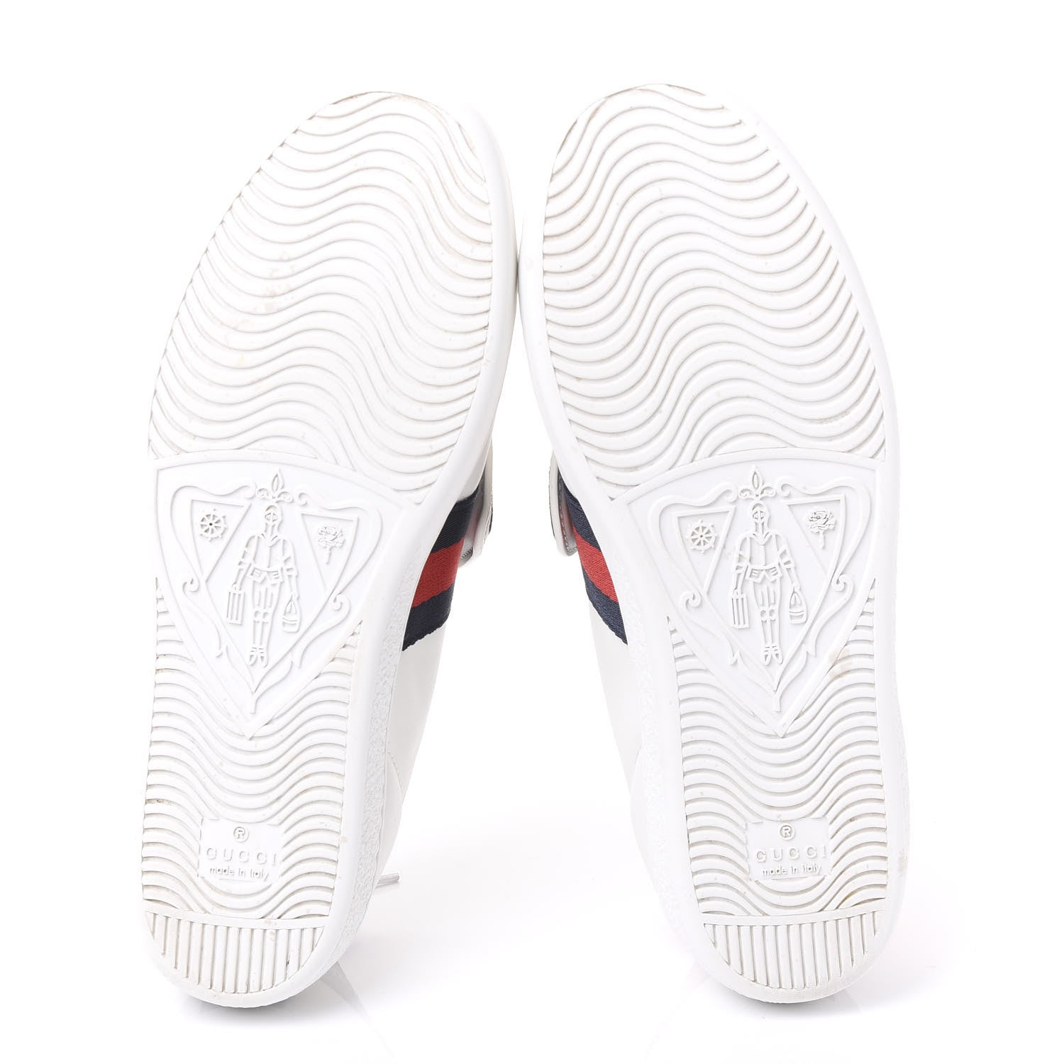 Gucci Calfskin Ayers Web Blind for Love Embroidered Womens Ace Sneakers 37.5 White 5 of 9