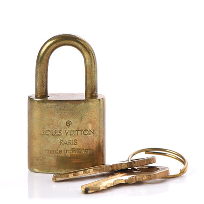 Louis Vuitton Brass Lock and Key Set #343 4 of 6