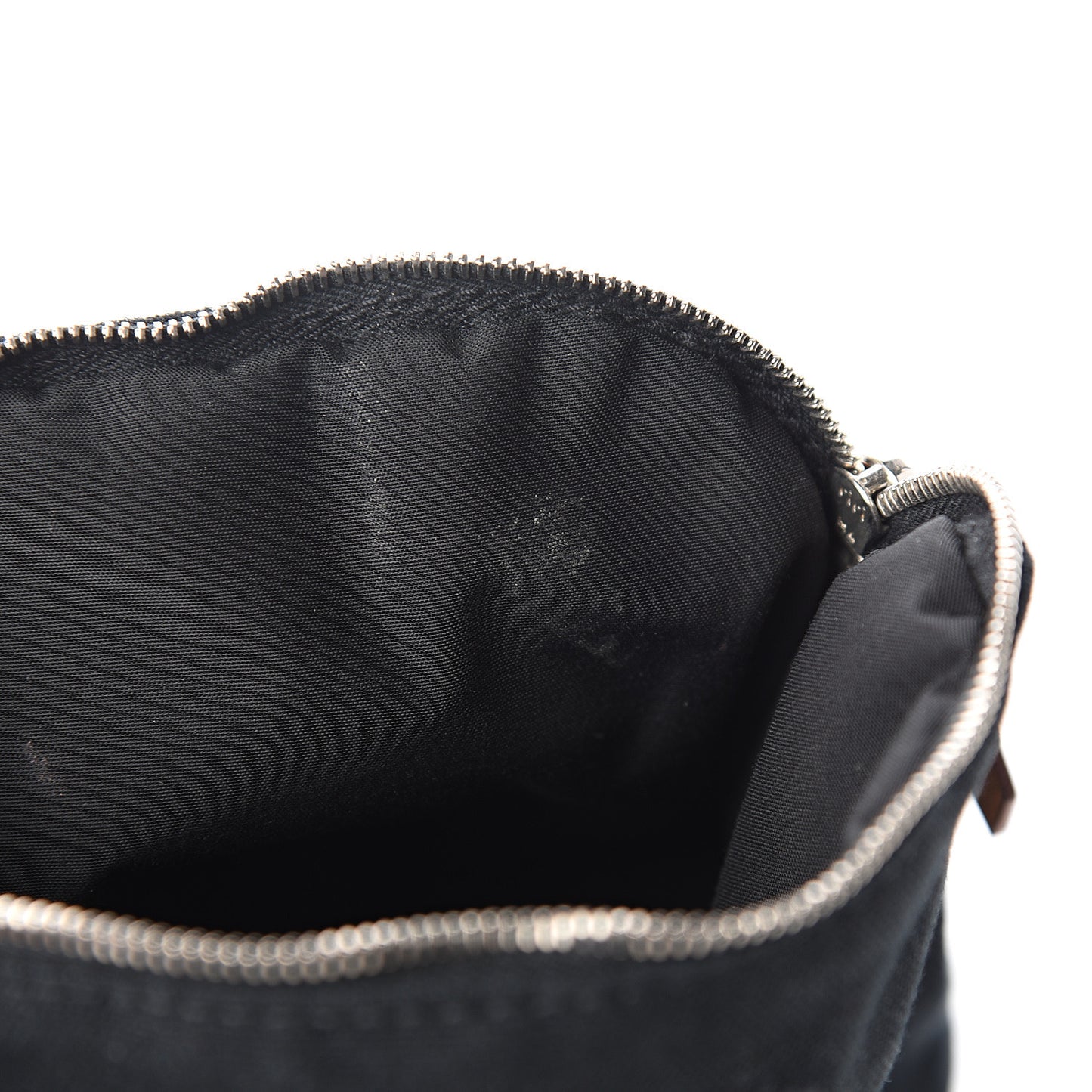 Cotton Canvas Mini Bolide Travel Cosmetic Pouch Black