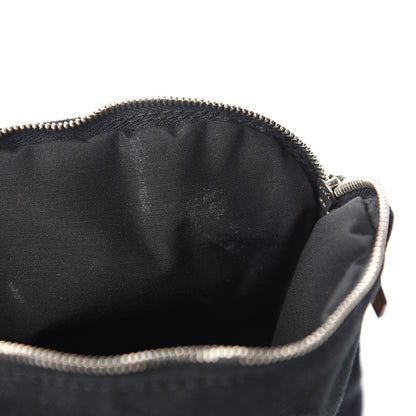Hermes Cotton Canvas Mini Bolide Travel Cosmetic Pouch Black 5 of 8