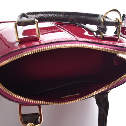 Louis Vuitton Patent Monogram Alma BB Magenta 6 of 8