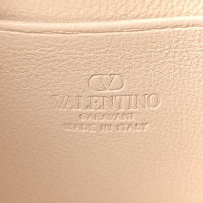 Valentino Garavani Pebbled Calfskin Rockstud Mini Crossbody Chain Bag White 6 of 9