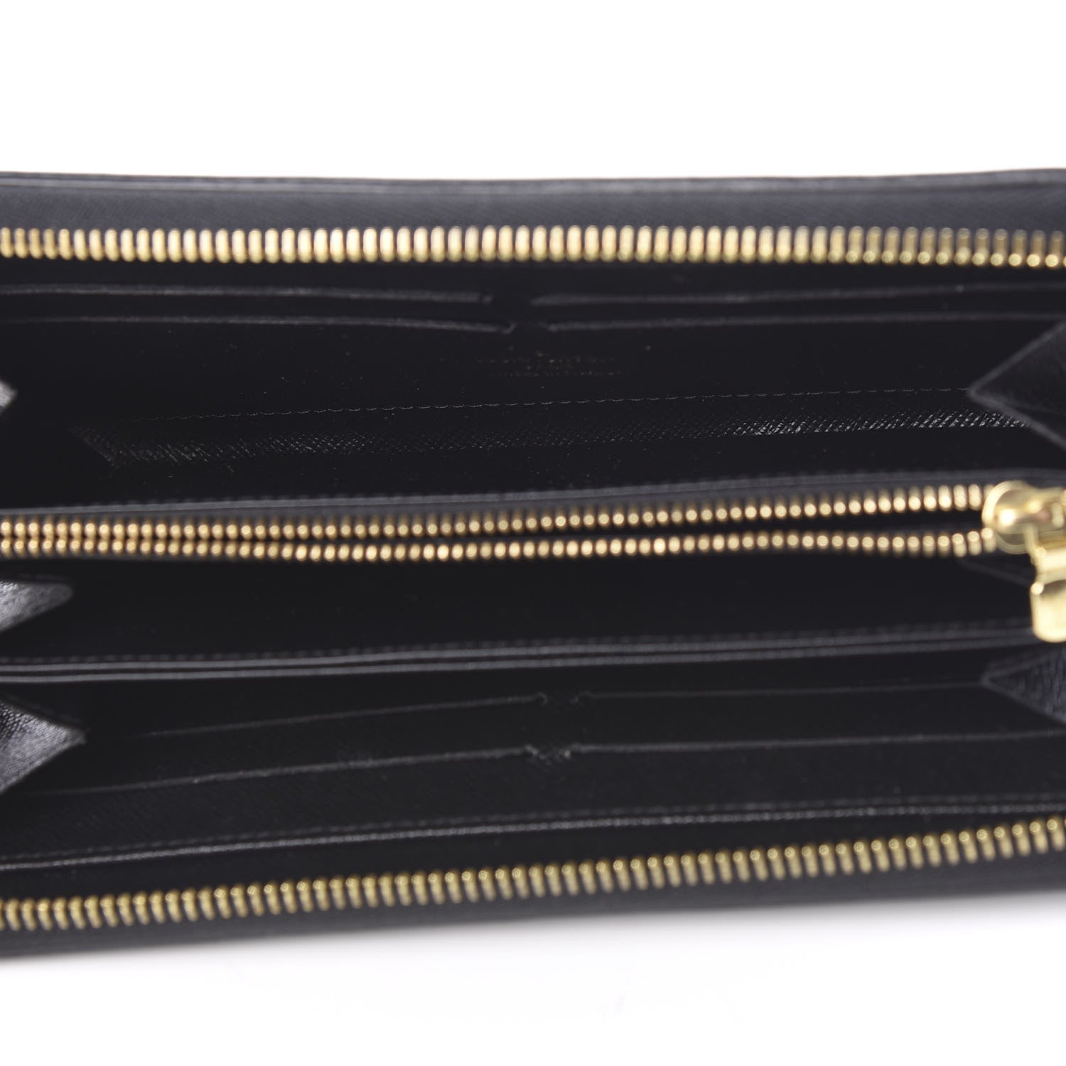 Louis Vuitton Calfskin Colored Monogram Zippy Wallet Blue Black 4 of 5