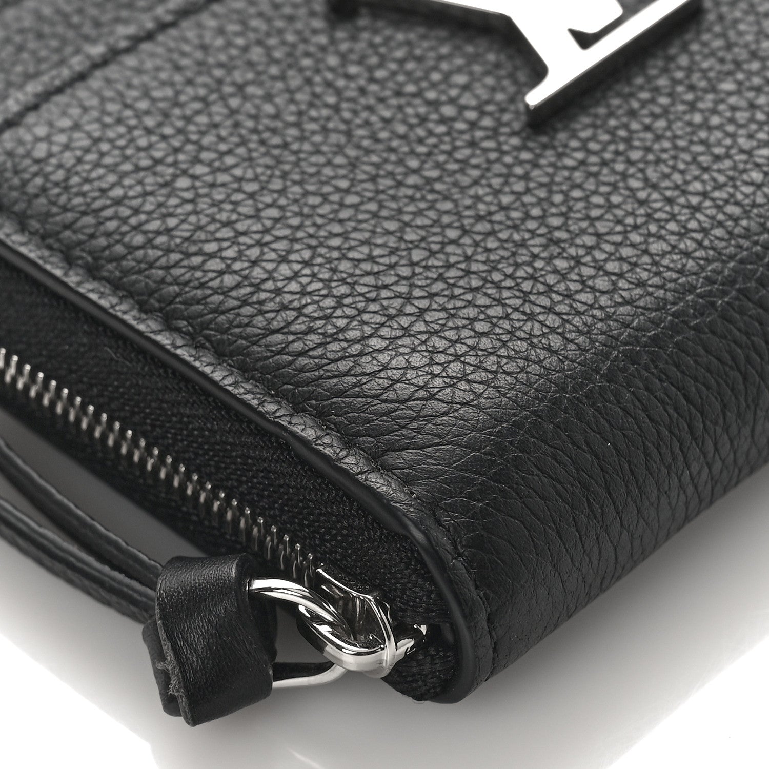 Louis Vuitton LOUIS VUITTON Calfskin Lockme Zippy Coin Purse Black 7 of 9