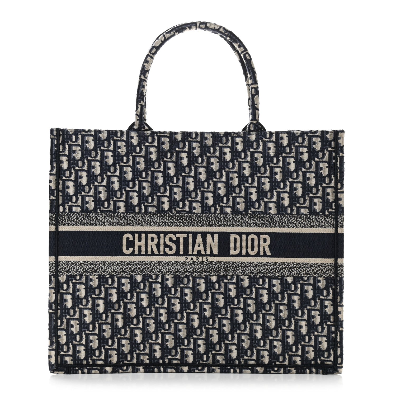 Christian Dior Oblique Book Tote Blue Multicolor 1 of 9