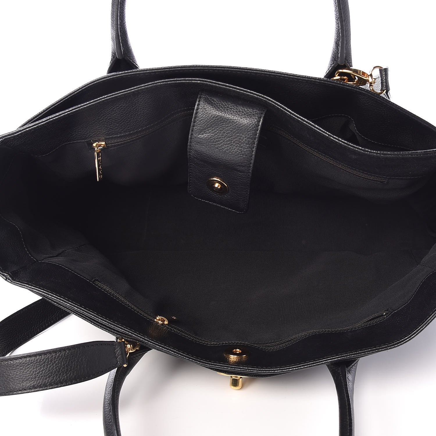 Chanel Calfskin Cerf Shopper Tote Black 5 of 16