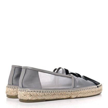Chanel Mesh Grosgrain CC Espadrilles 39 Grey 4 of 15