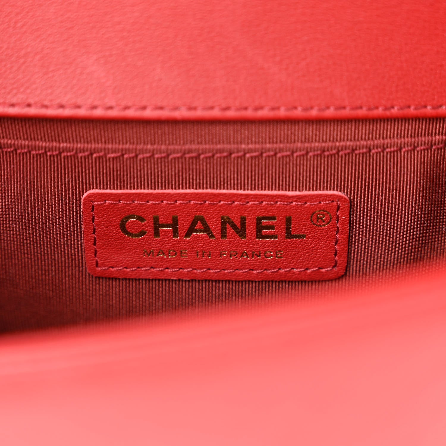 Chanel Calfskin Chevron Quilted Small Boy Flap Red 6 of 12
