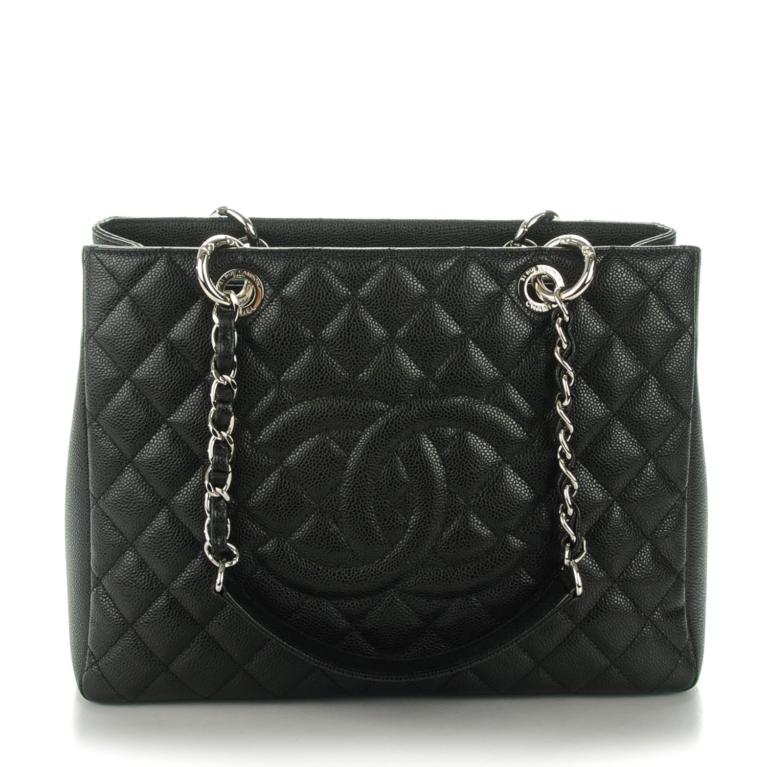 Chanel Caviar Quilted Grand Shopping Tote GST Black 1 of 7