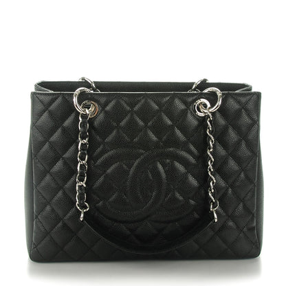 Chanel Caviar Quilted Grand Shopping Tote GST Black 1 of 7