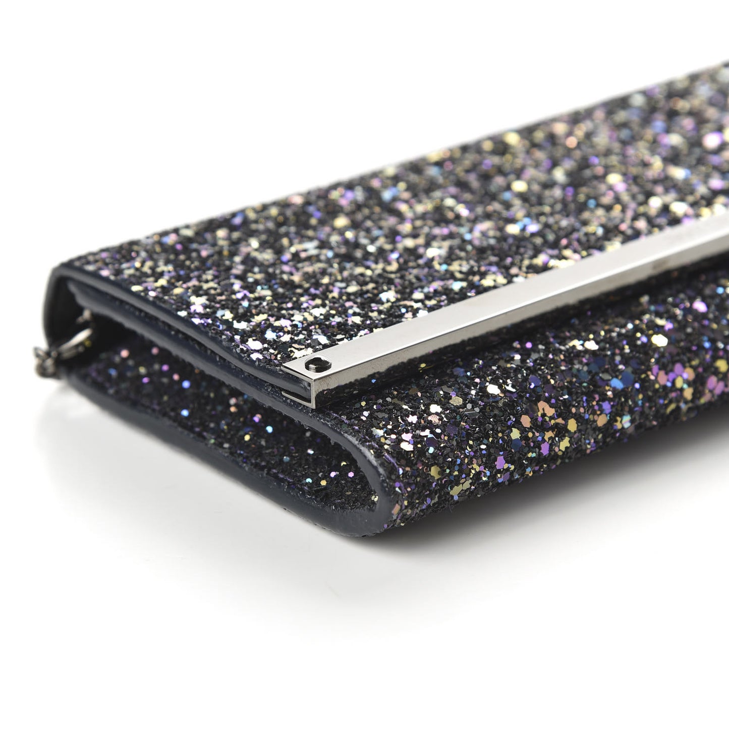 Glitter Milla Wallet on Chain Petrol